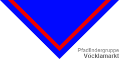 Pfadfinder-Halstuch (engl.: scout neckerchief /neckie, ital.: fazzolettone/fazzoletto scout, schwed.: Scouternas halsduk):  Voecklamarkt 