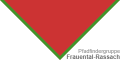 Pfadfinder-Halstuch (engl.: scout neckerchief /neckie, ital.: fazzolettone/fazzoletto scout, schwed.: Scouternas halsduk):  Frauental-Rassach 