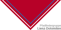 Pfadfinder-Halstuch (engl.: scout neckerchief /neckie, ital.: fazzolettone/fazzoletto scout, schwed.: Scouternas halsduk):  Lienz-Dolomiten 