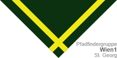 Pfadfinder-Halstuch (engl.: scout neckerchief /neckie, ital.: fazzolettone/fazzoletto scout, schwed.: Scouternas halsduk):  Wien1 