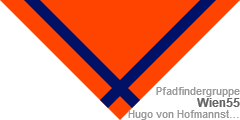 Pfadfinder-Halstuch (engl.: scout neckerchief /neckie, ital.: fazzolettone/fazzoletto scout, schwed.: Scouternas halsduk):  Wien55 